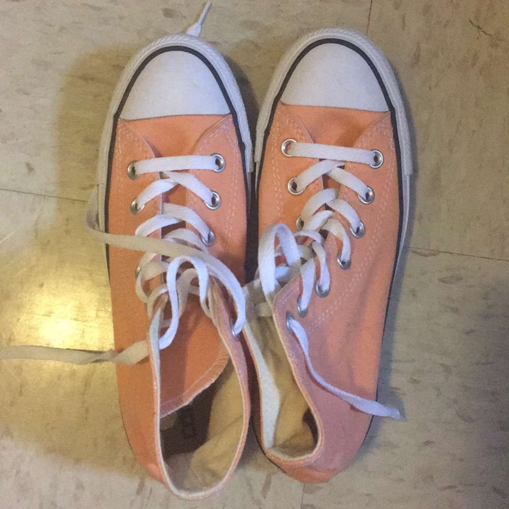 Orange High Top Converse